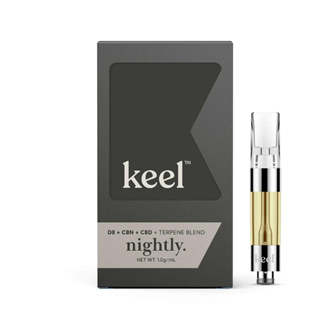 Keel Nightly D8 + CBN +CBD +Terpene Blend / 510 Thread Cart (10 Pack)